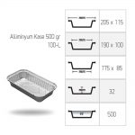 Alüminyum Kase 500 1
